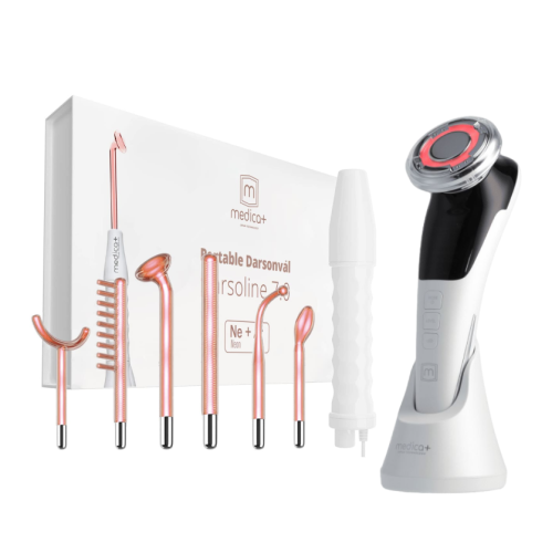 Набір Портативний дарсонваль MEDICA+ Darsoline 7.0 + Мікрострумовий RF Lifting Масажер для обличчя Skin Lifting 7.0 White (Japan)