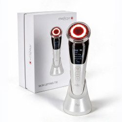 Мікрострумовий RF Lifting Масажер для обличчя Skin Lifting 7.0 White - EMS, LED (Japan)