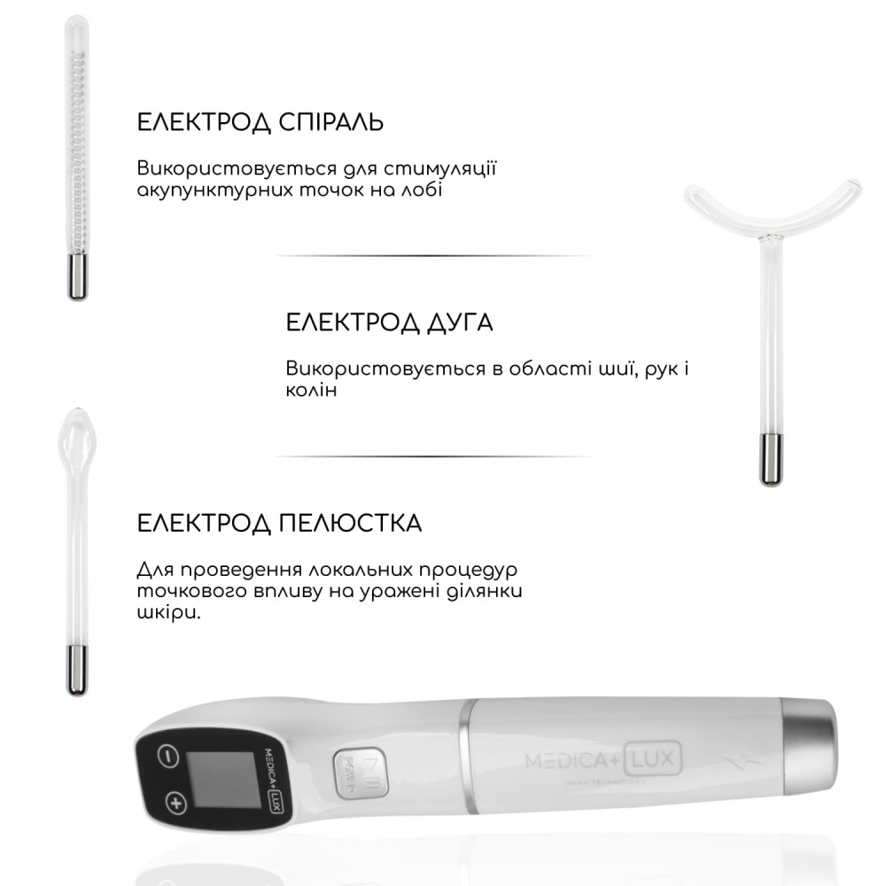 Апарат Дарсонваль MEDICA+ Lux Darsoline 8.0 Case Pro (Japan)