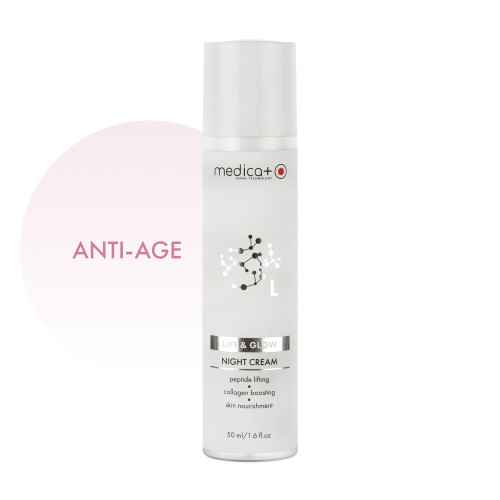 Нічний крем для обличчя з ліфтинг-ефектом MEDICA+ Lift & Glow Night Cream (50 мл)