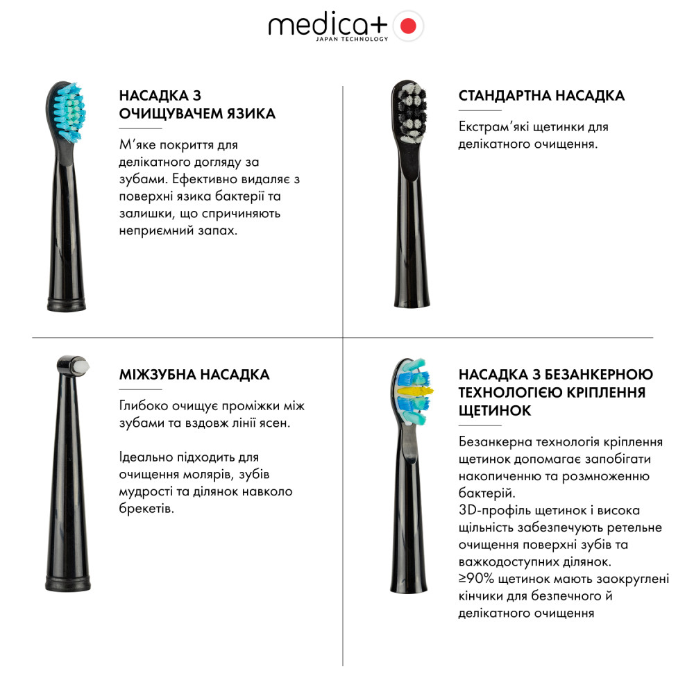 Ультразвуковая зубная щетка MEDICA+ PROBRUSH 8.0 Black