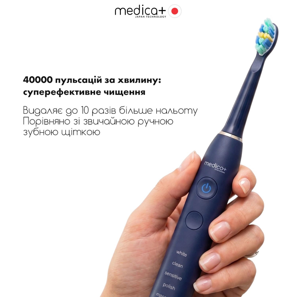 Ультразвуковая зубная щетка MEDICA+ PROBRUSH 8.0 Blue