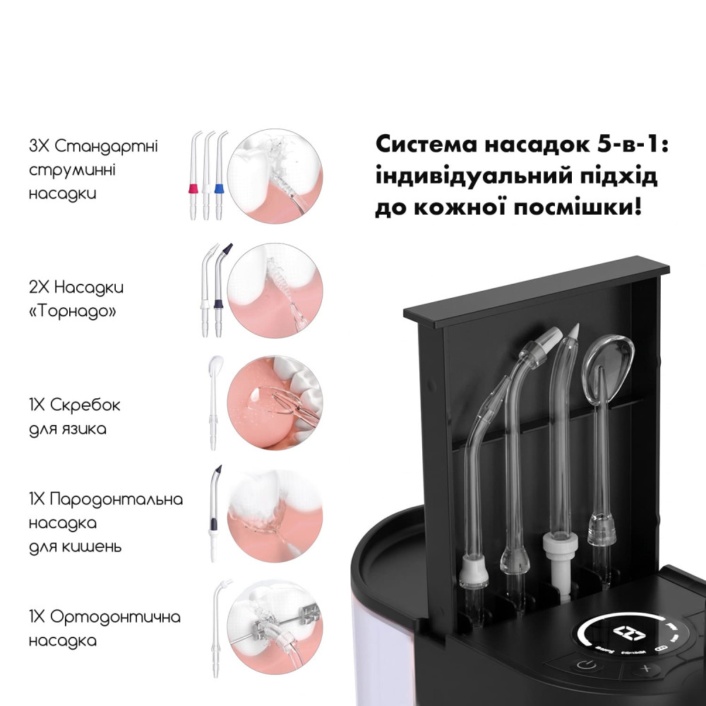 Стационарный ирригатор MEDICA+ PROWATER STATION 8.0 Black