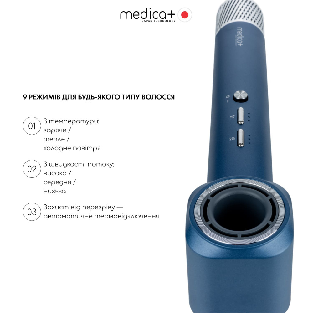 Фен-стайлер для волос MEDICA+ AIR-ZEN 7.0