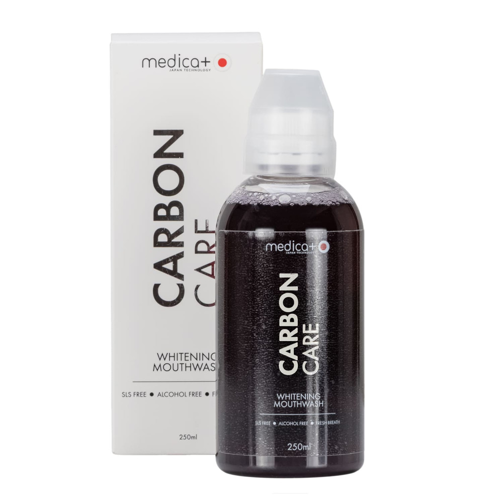 Отбеливающий ополаскиватель для полости рта MEDICA+ Carbon Care