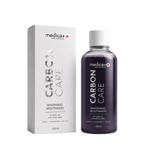 Відбілюючий ополіскувач для ротової порожнини MEDICA+ Carbon Carе